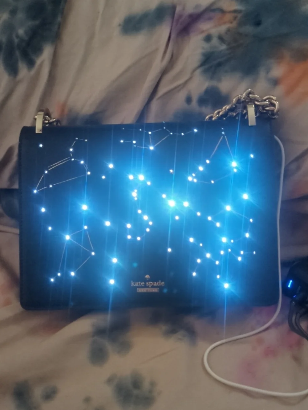 Kate Spade Star Bright Constellation Marci Written Stars Light Up RARE Gorgeous